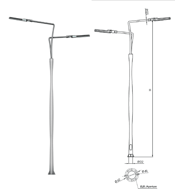 aluminum-light-pole-M-LB