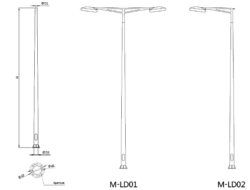 aluminum-light-pole-M-LD