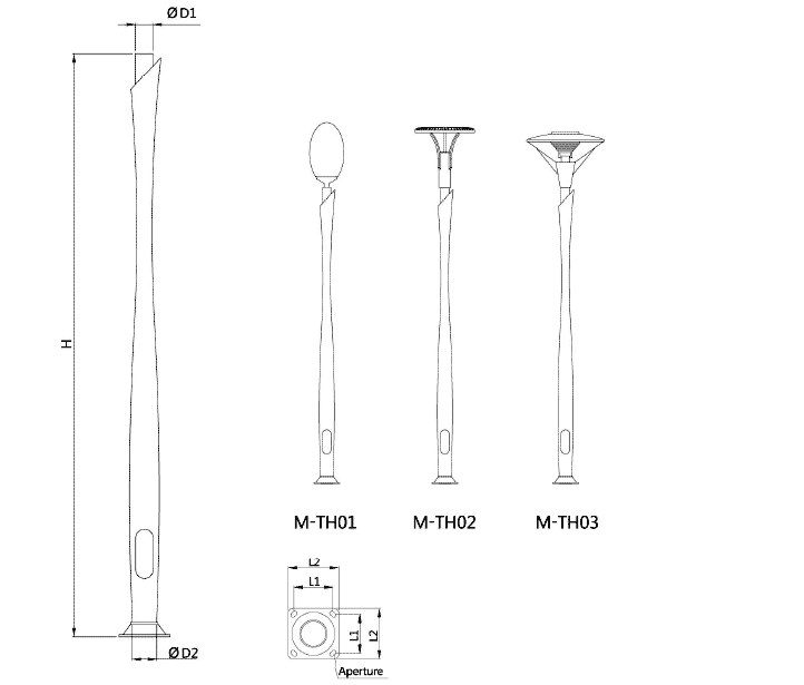 aluminum-light-pole-M-TH