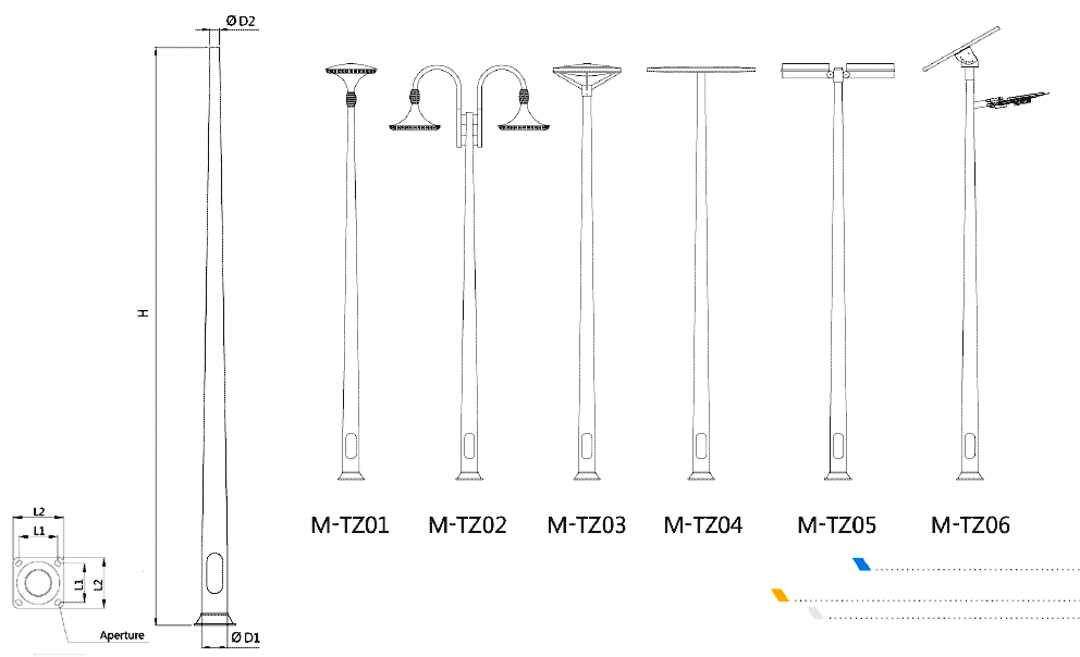 aluminum-light-pole-M-TZ